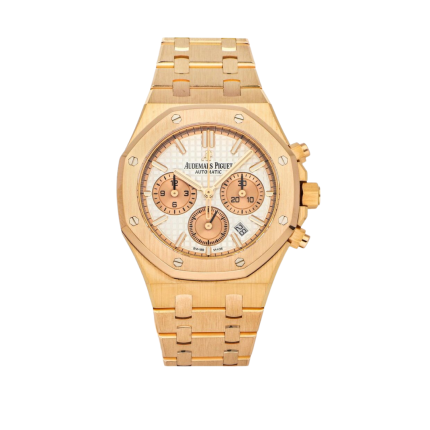 Audemars Piguet - Royal Oak Off-Shore Chronograph - White Dial - Oro Amarillo