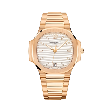 Patek Philippe - Nautilus - White Dial de Oro Rosa