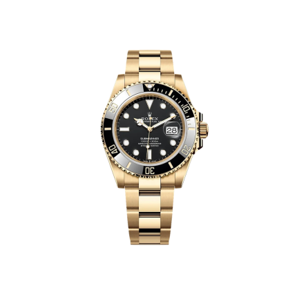 Rolex Oyster Submariner - Gold Black